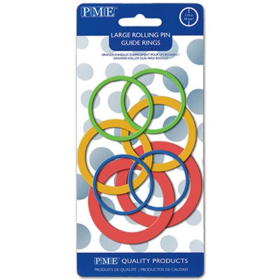PME Set Of 3 Sugarcraft Decorating Small Cake Icing Rolling Pin Guide Rings
