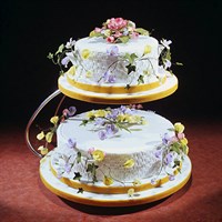 PME SWAN Shape Gold Finish 3 Tier Cake Party Wedding Stand Support 