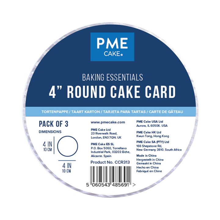 BCS PME 12" Square Cake Decorating Sugarcraft Baking Box & Support Card Board 