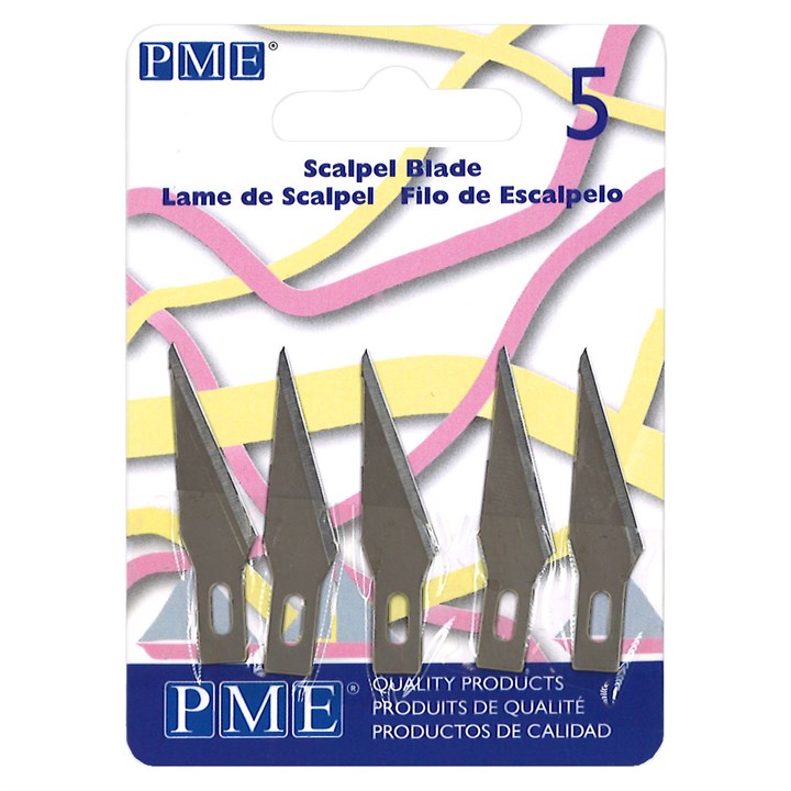 Outils de modelage PME - Lames de scalpel de rechange pour couteau à pâte à  sucre Pk/5 (32mm / 1,3”)