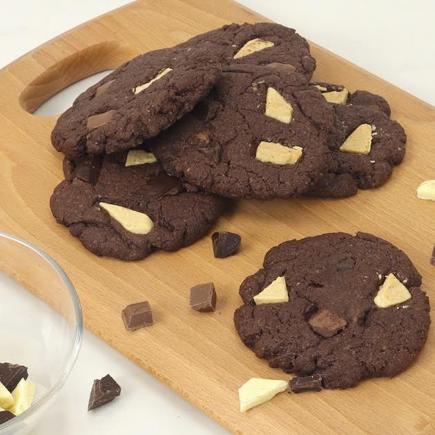 Triple Chocolate Cookies using PME Mix