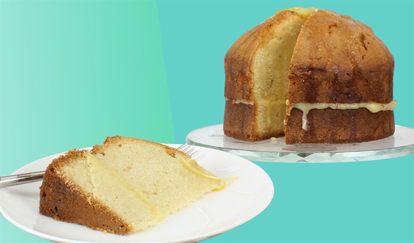 Lemon Drizzle Cake With Lemon Curd