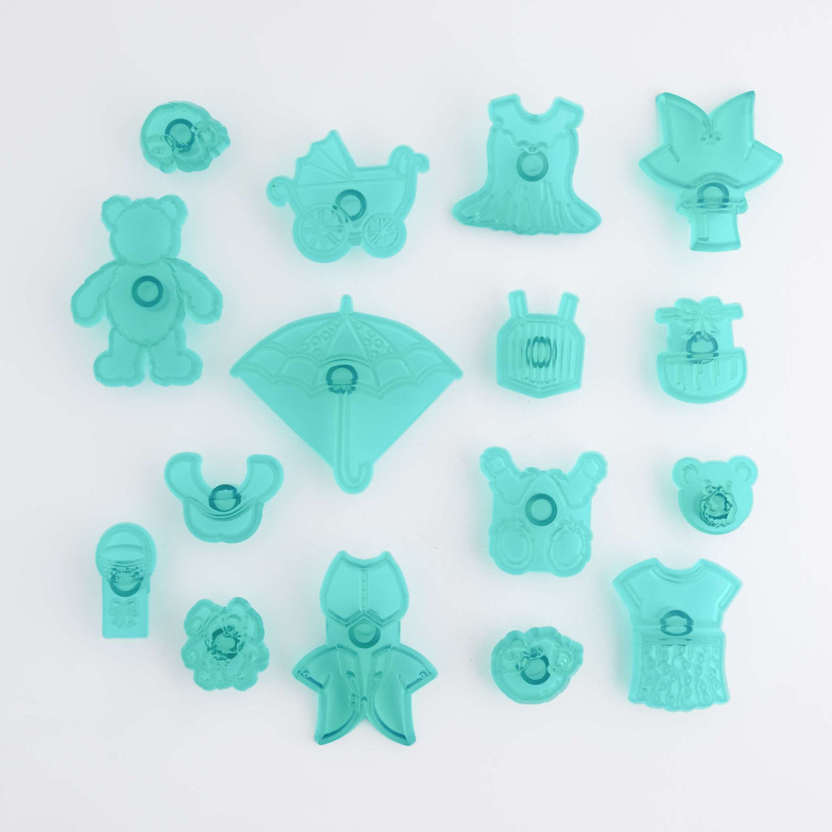 JEM Cortadores de Vestidos Para Peluches, Set de 16 Piezas