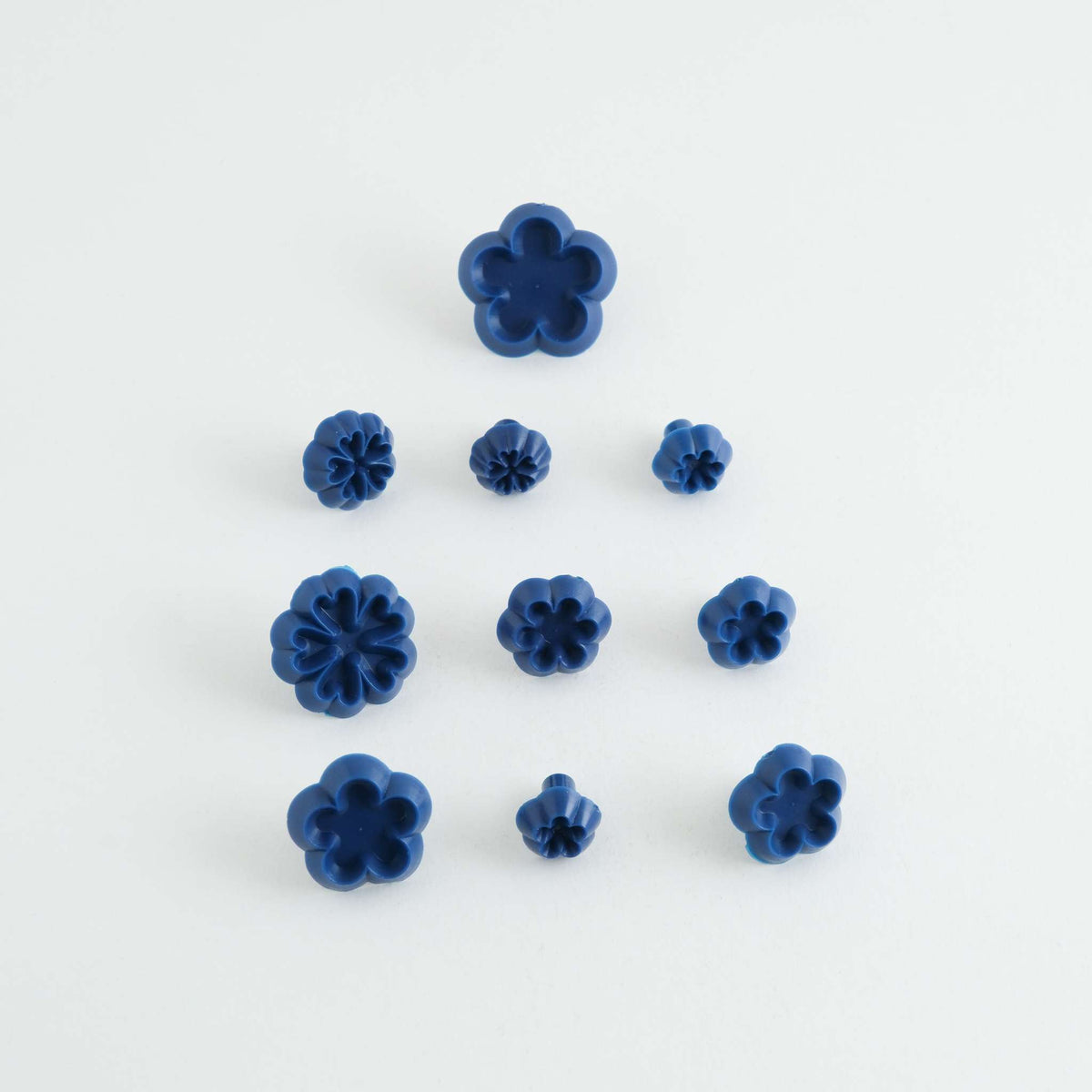 Small Daisy/Blossom & Primula Cutters (Set Of 10)