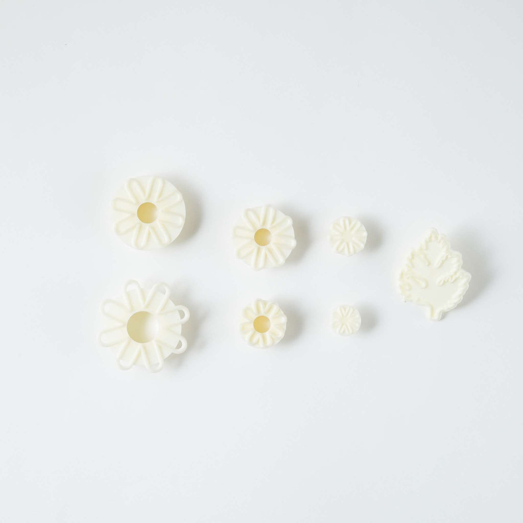 JEM Bloem Snijders - Chrysant Madeliefjes & Blad - Set van 7
