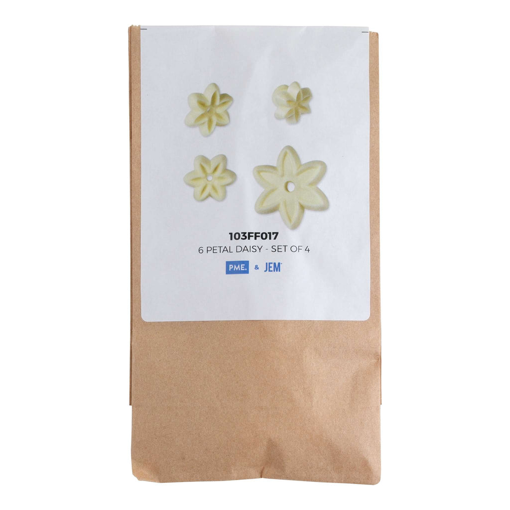 6 Petal Daisy Cutters (Set Of 4)