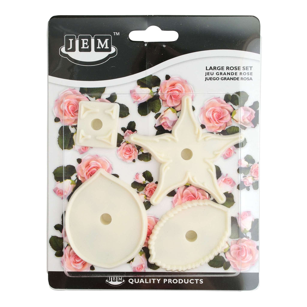 Large Rose Set Set of 4