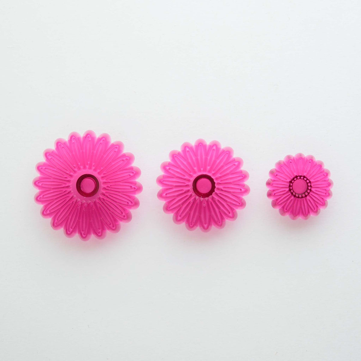 Small Multi Petal Daisy-Gerbera Set Of 3