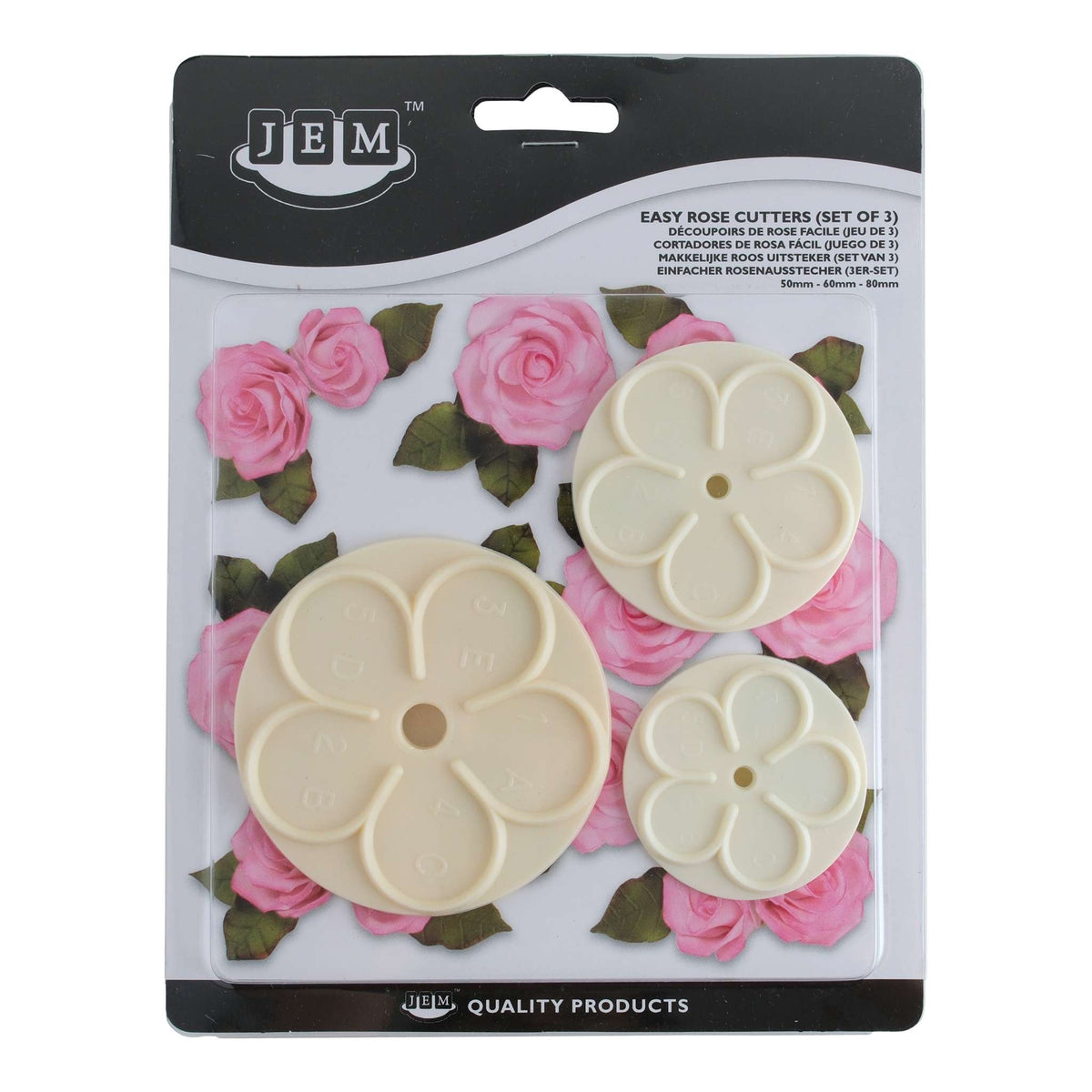 Easy Rose Cutters Set Of 3