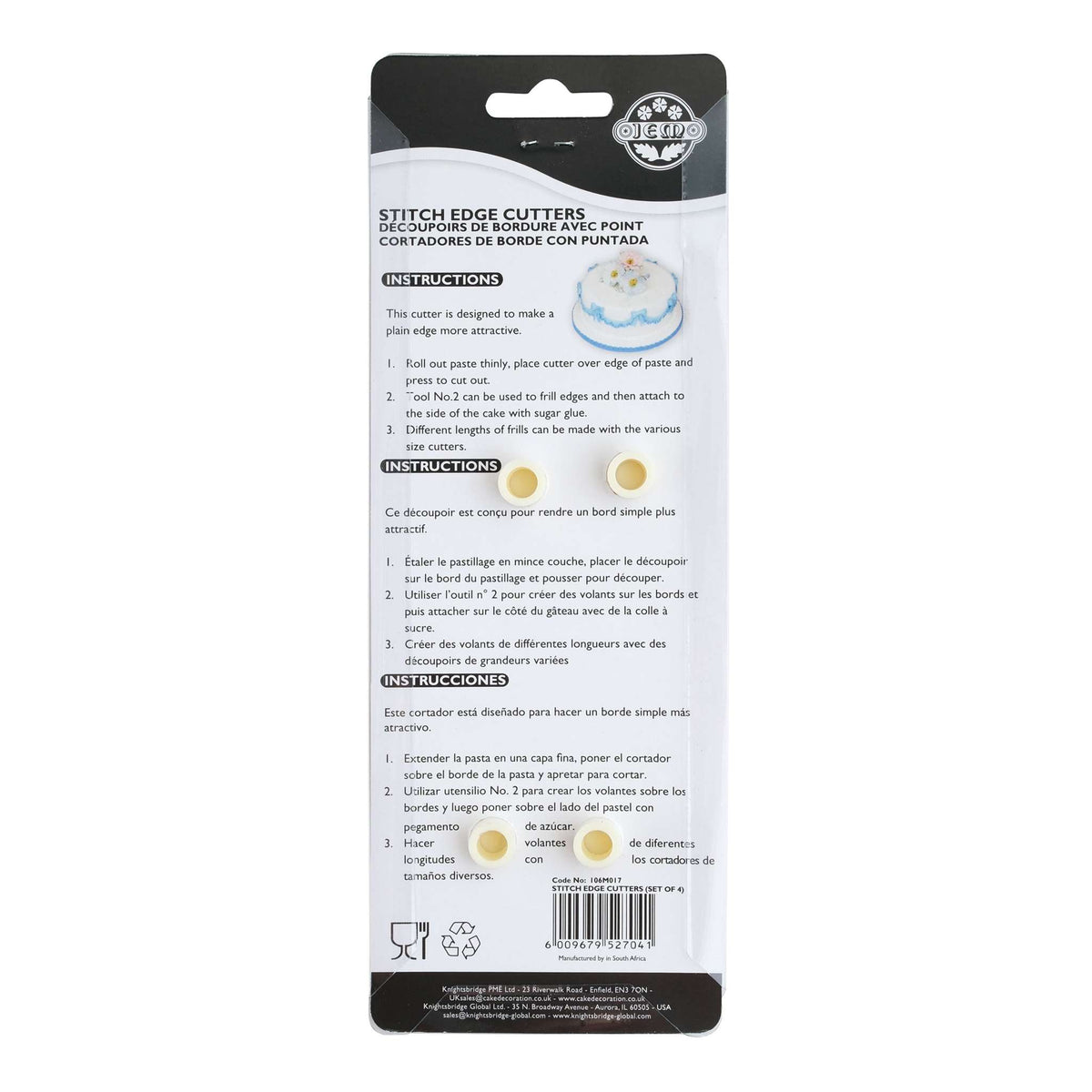 JEM Cortadores de Bordes de Puntadas, Set de 4 Piezas