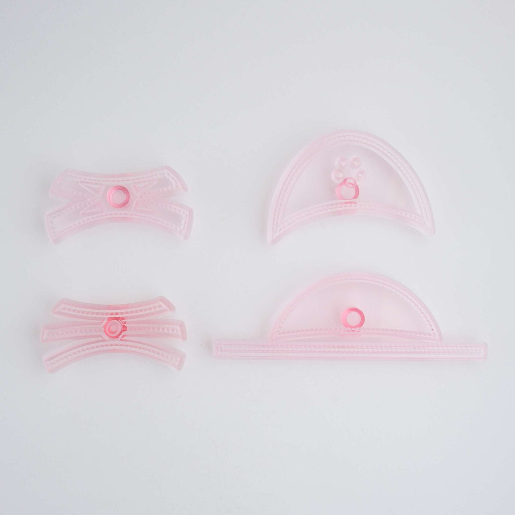 Découpoirs mode JEM - Tops de chaussures pour chaussures de femme, ensemble de 4