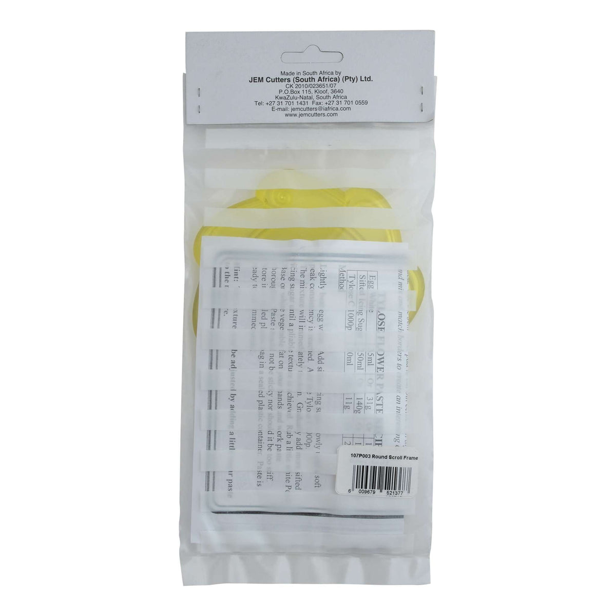 JEM Neuheit & Plaketten Sets - Runder Scroll Rahmen (110mm / 4.3")