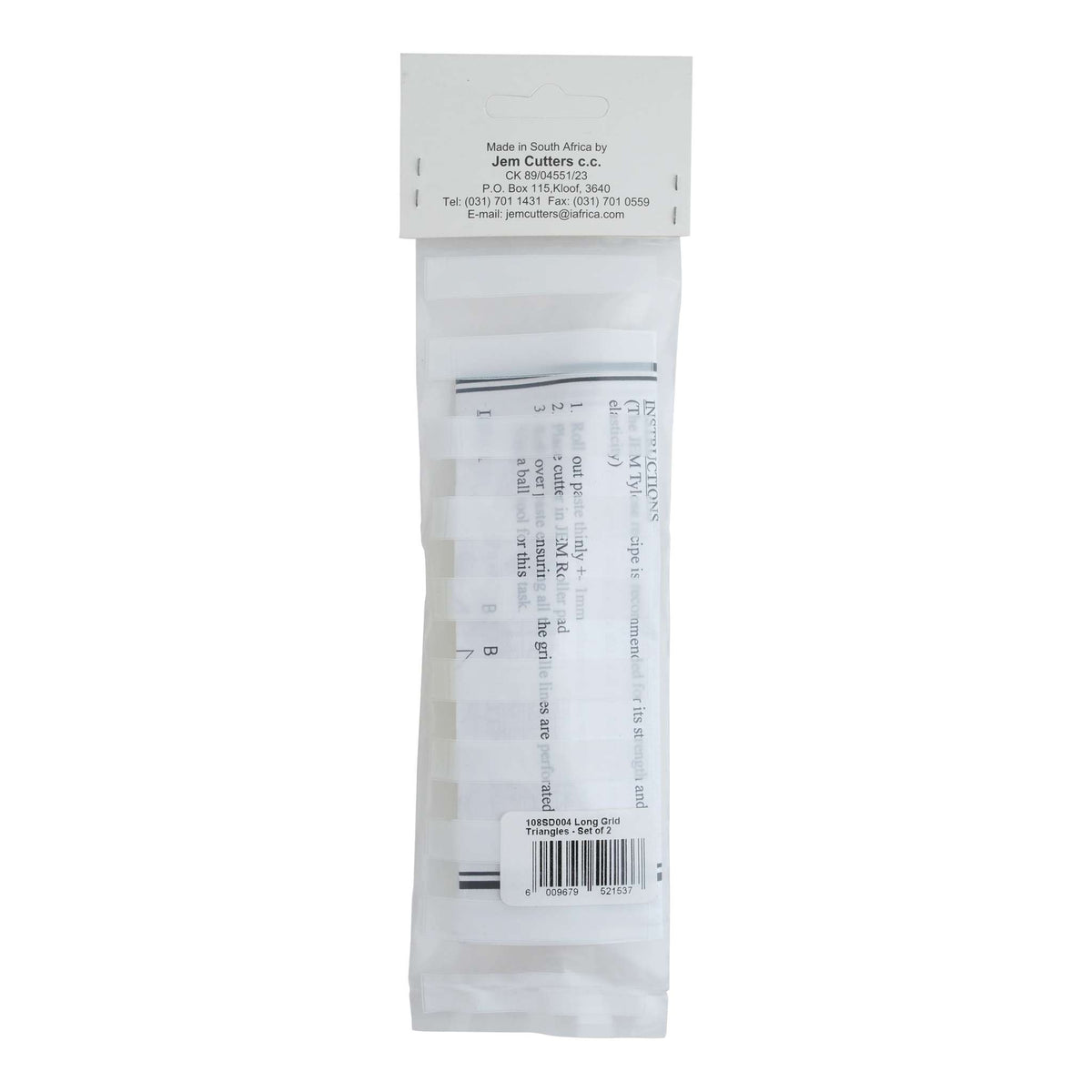 Long Grid Triangle Cutters Set Of 2