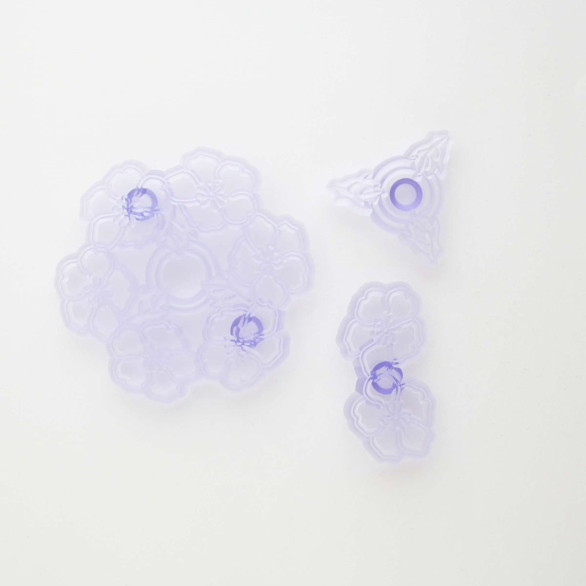 JEM Bordüren Ausstecher - Brombeerrose Cutwork Stickerei Set von 3