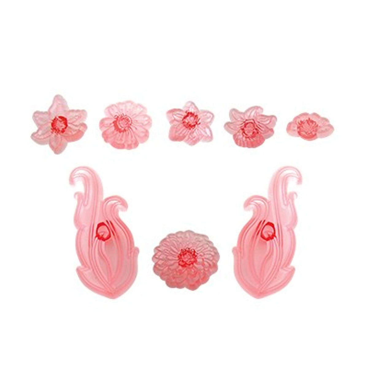 JEM Bordüren Ausstecher - Blumen Schriftrollen & Trims Set von 8