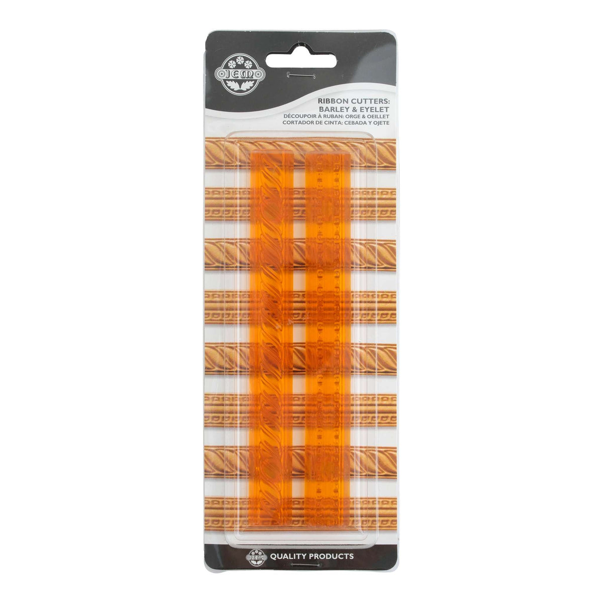 Barley & Eyelet Ribbon Cutters Set Of 2
