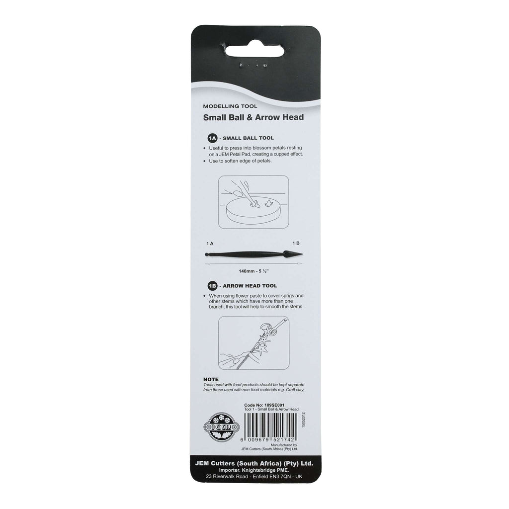 JEM Modellierwerkzeuge - Kleiner Ball & Pfeilspitze (140mm / 5.12")