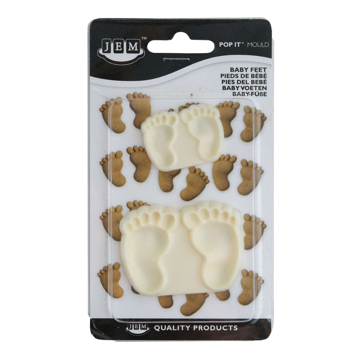 Baby Feet Pop It Mould Set Of 2