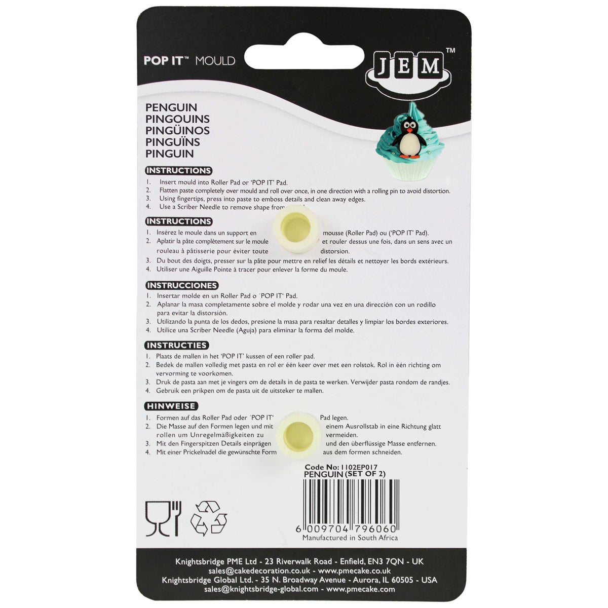 JEM Pop It - Ensemble Pingouin, ensemble de 2