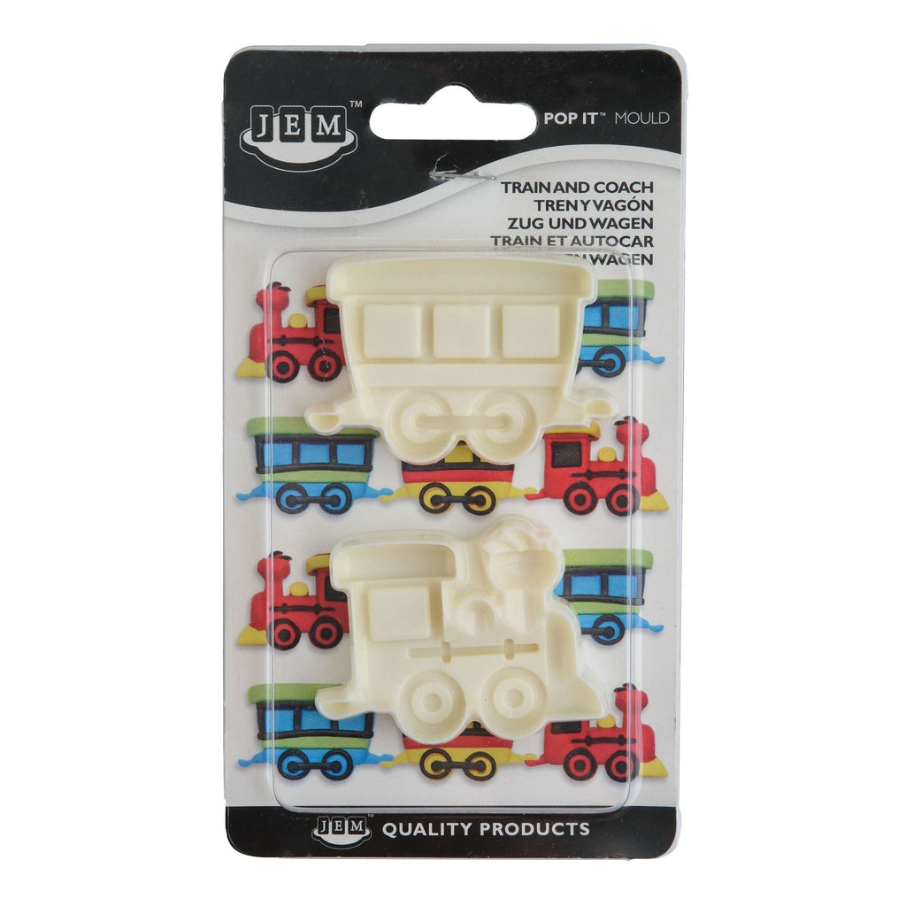 Train And Coach Pop It Mould Set Of 2