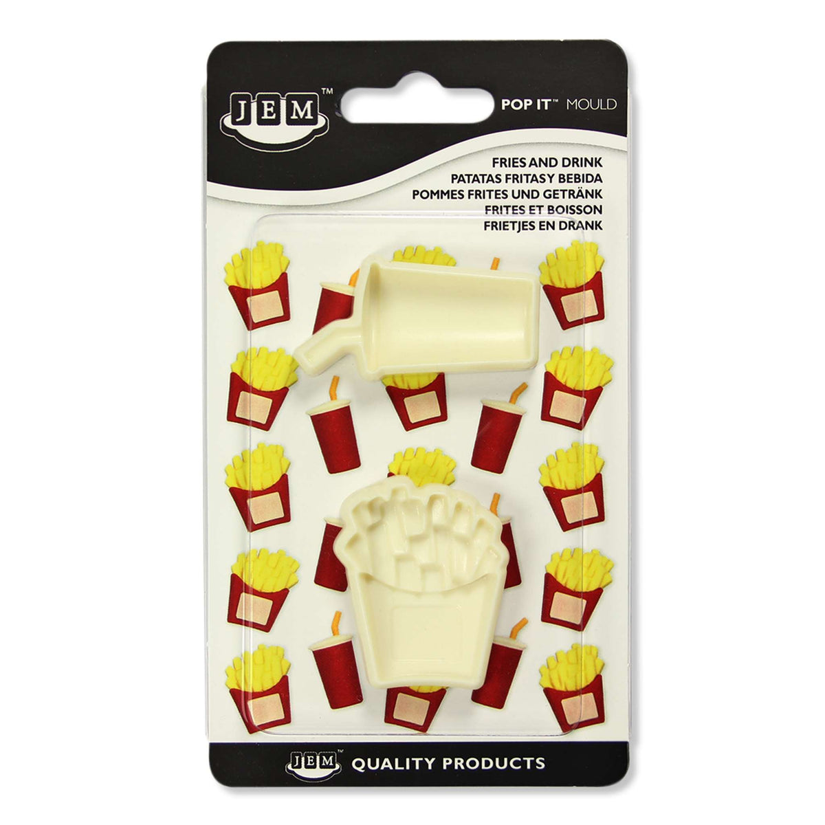 JEM Pop It - Ensemble Frites & Boisson, ensemble de 2