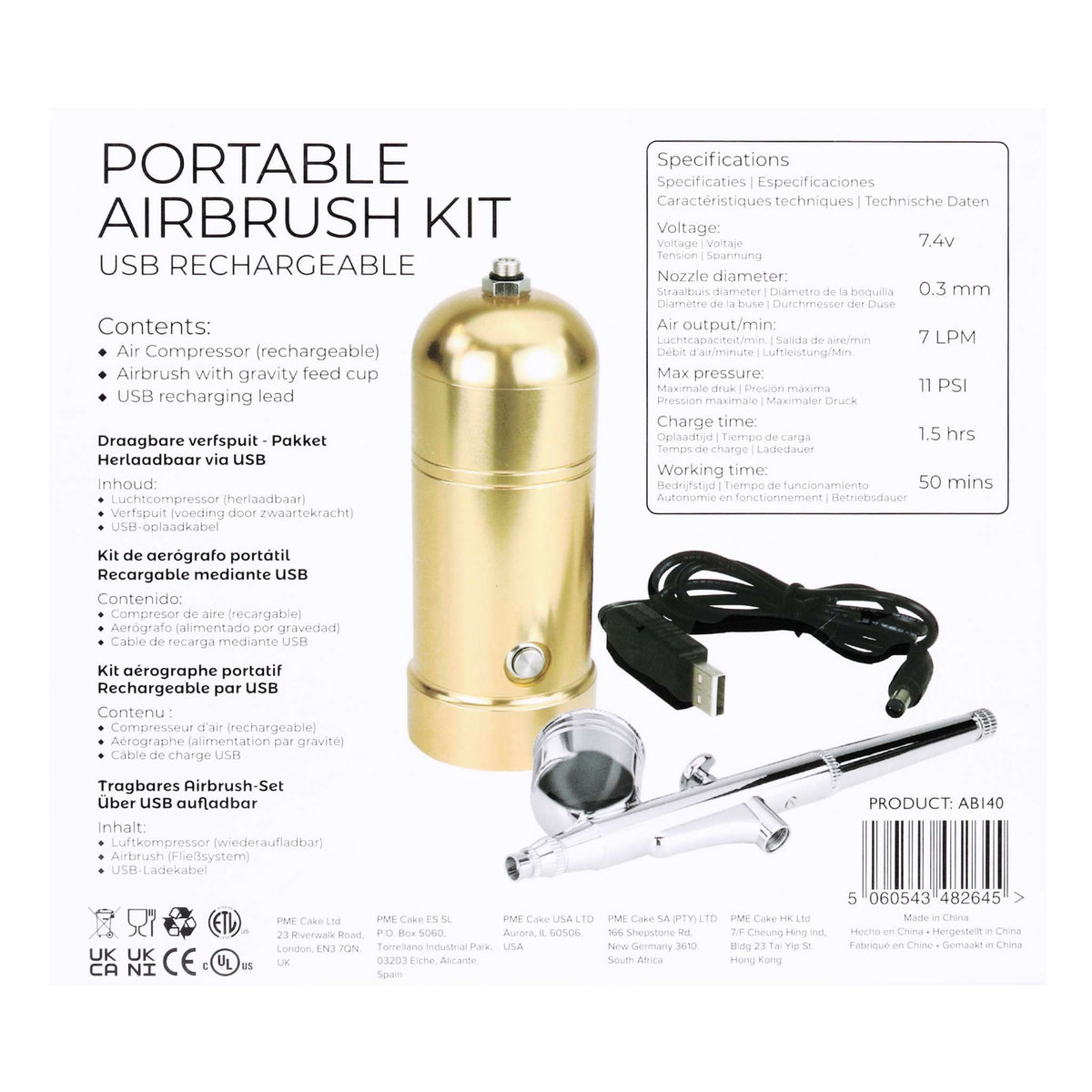 USB Rechargeable Portable Airbrush Kit
