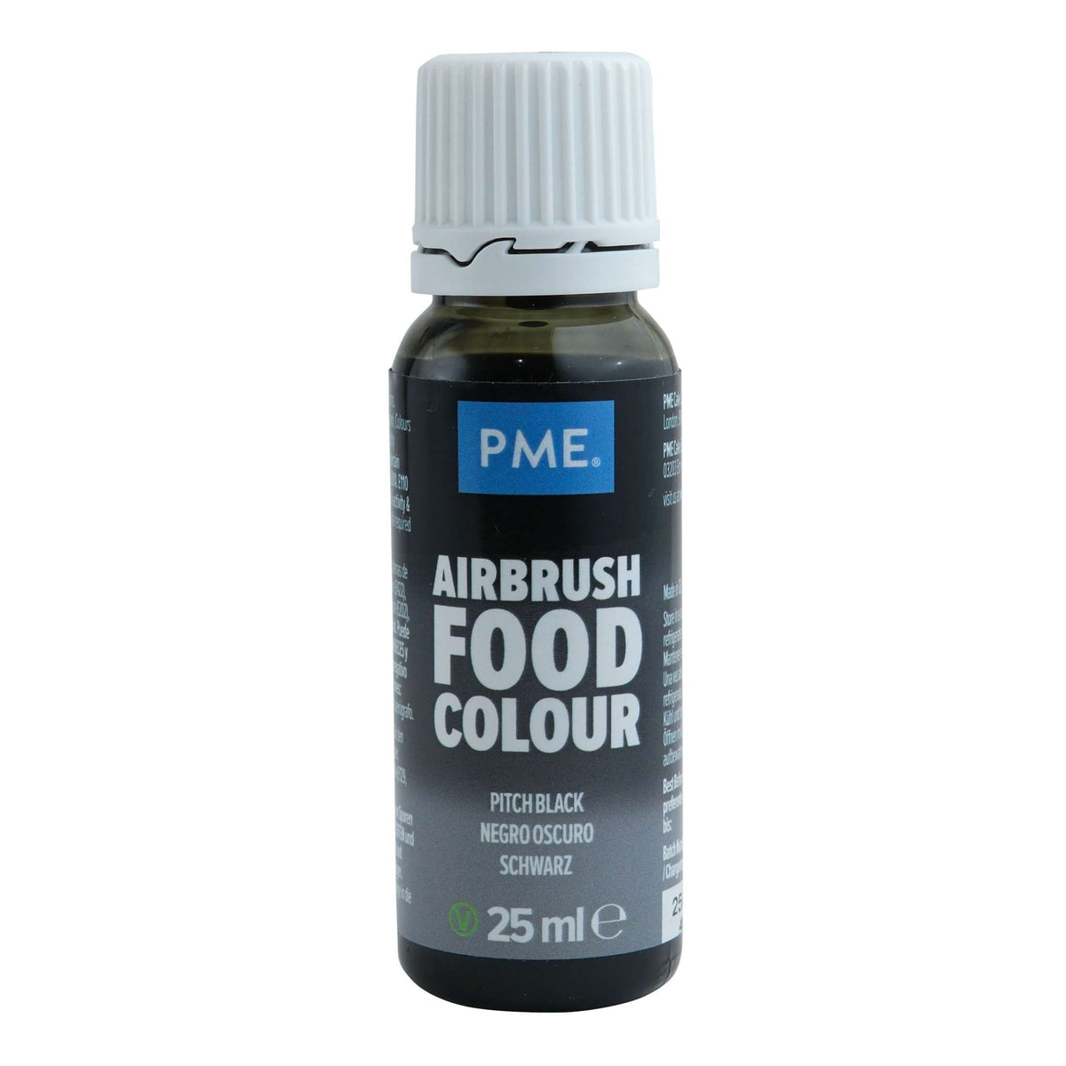 Pitch Black Airbrush Food Colour (25ml)