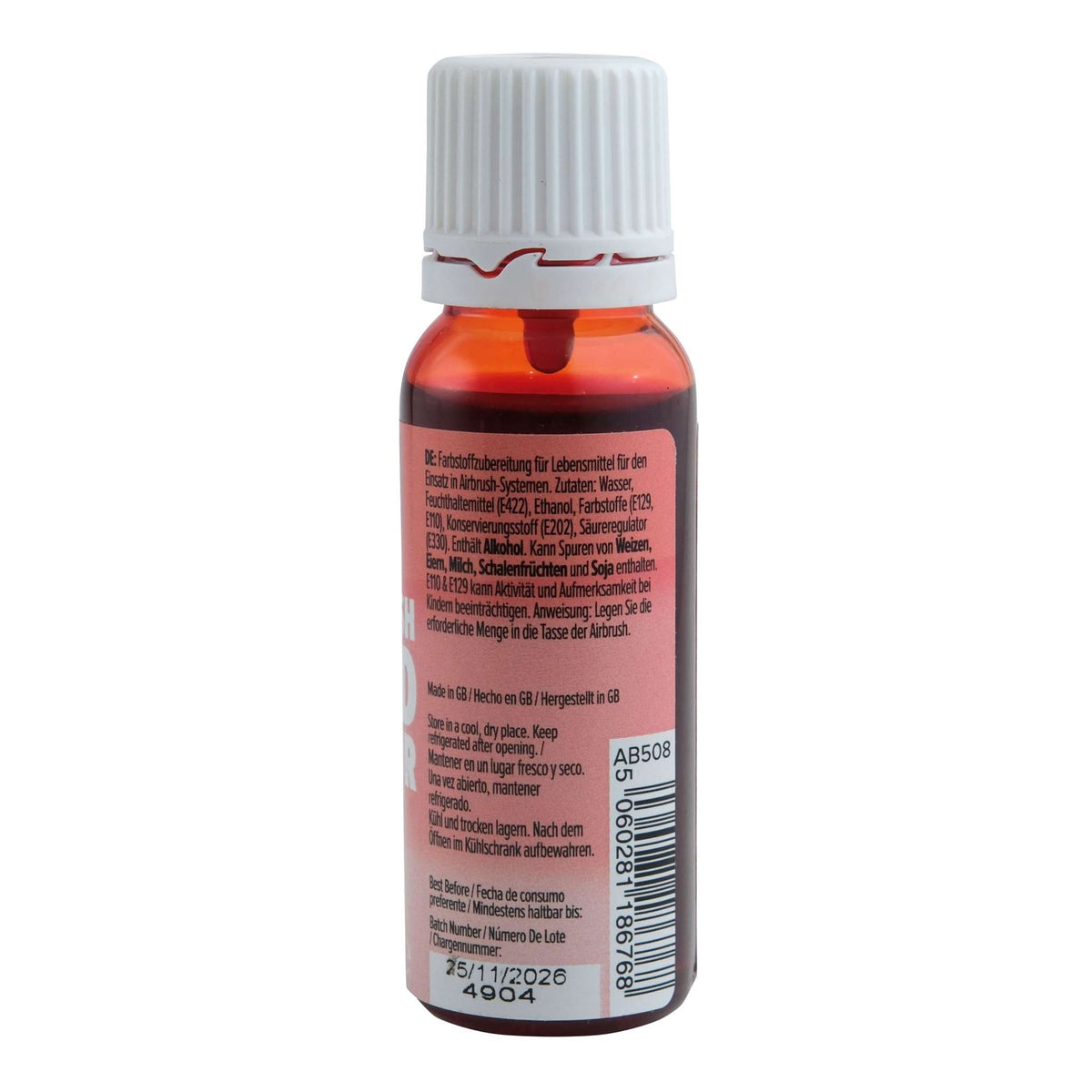 Scarlet Airbrush Food Colour (25ml)