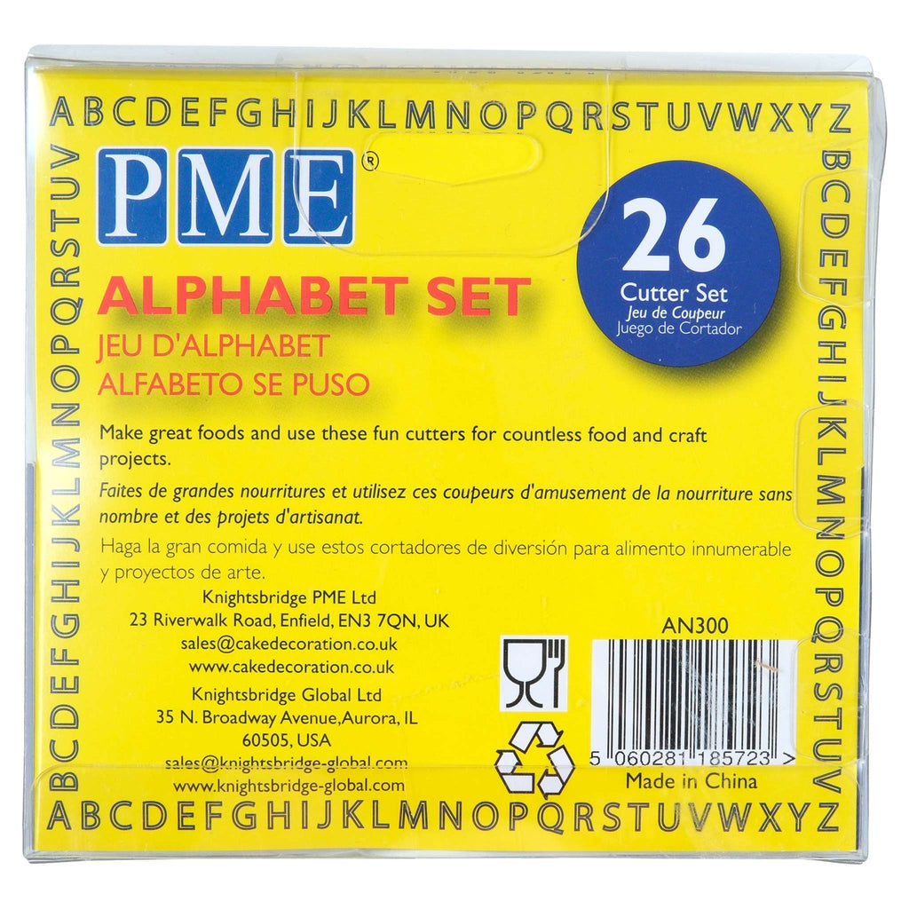 Emporte-pièces Alphabet - Ensemble de 26 lettres