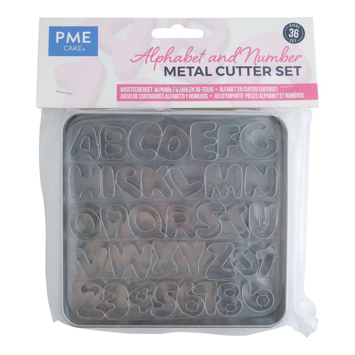 Metal Cutter Alphabet And Number Set Of 36