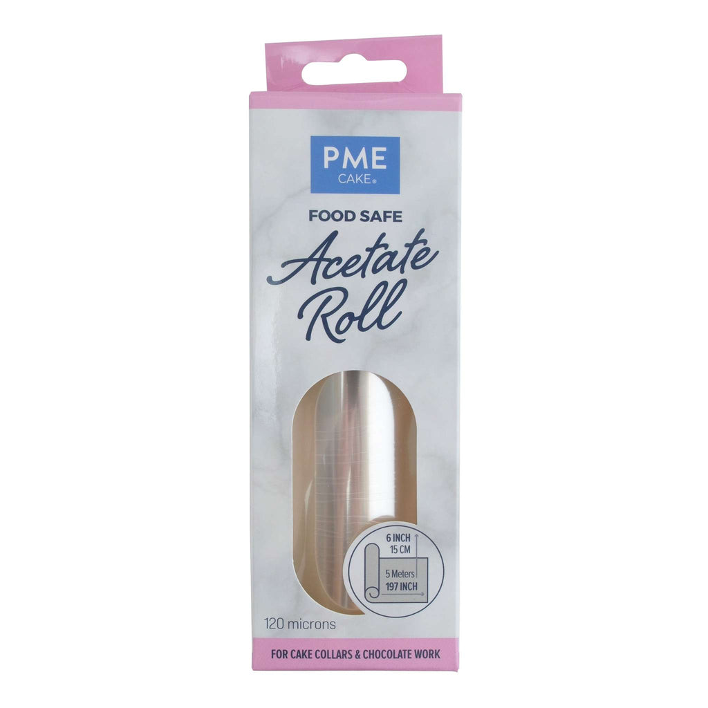 Kuchenfolie aus Acetatrolle 5m - 6 Zoll / 15cm
