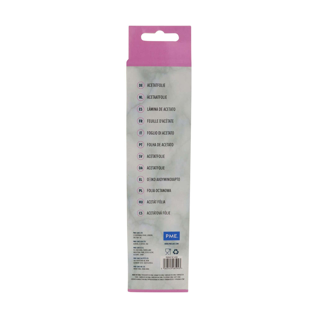Food Safe Acetate Roll (8 Inch 20cm / 197 Inch 5 Metres)