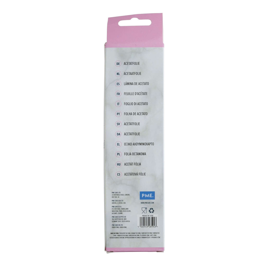 Food Safe Acetate Roll (8 Inch 20cm / 197 Inch 5 Metres)