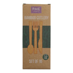 Ensemble de couverts en bambou de 10 pièces, Pk/30