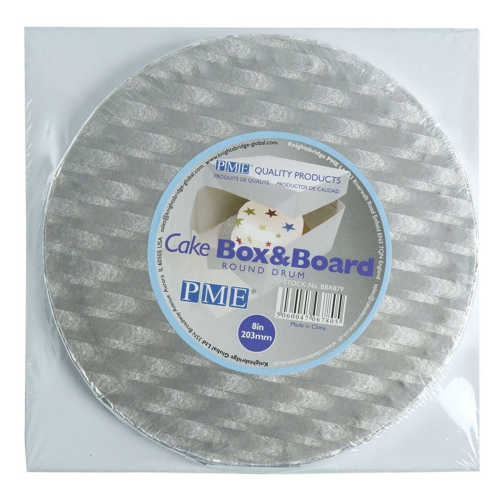 Plateau rond pour gâteau avec boîte (203mm / 8")