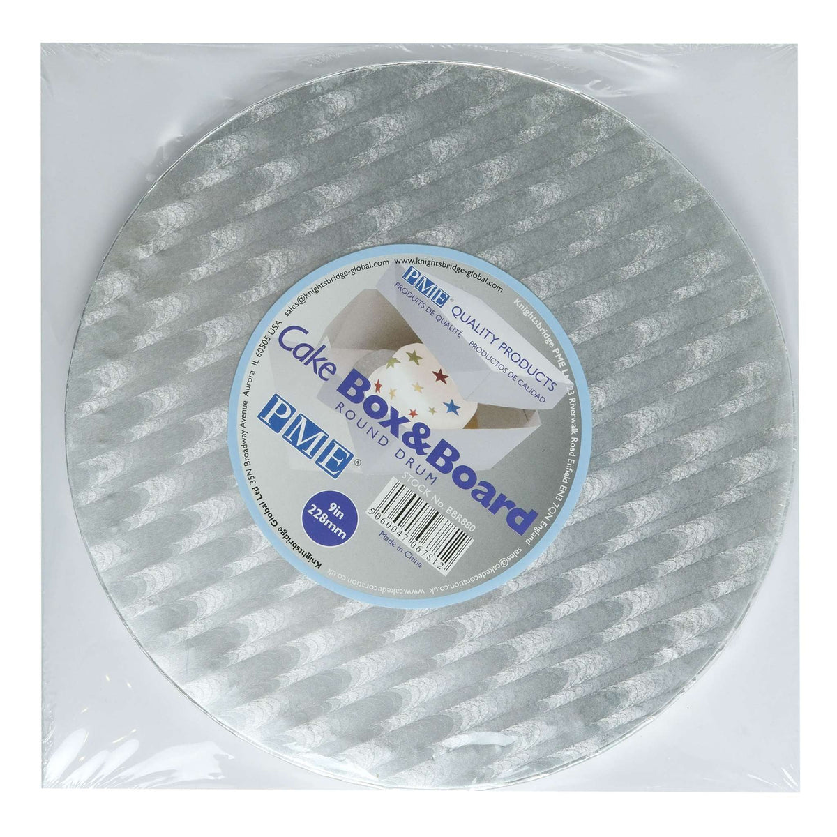 Round Premium Heavy Duty Cake Board And Cake Box (9" / 22.8cm)