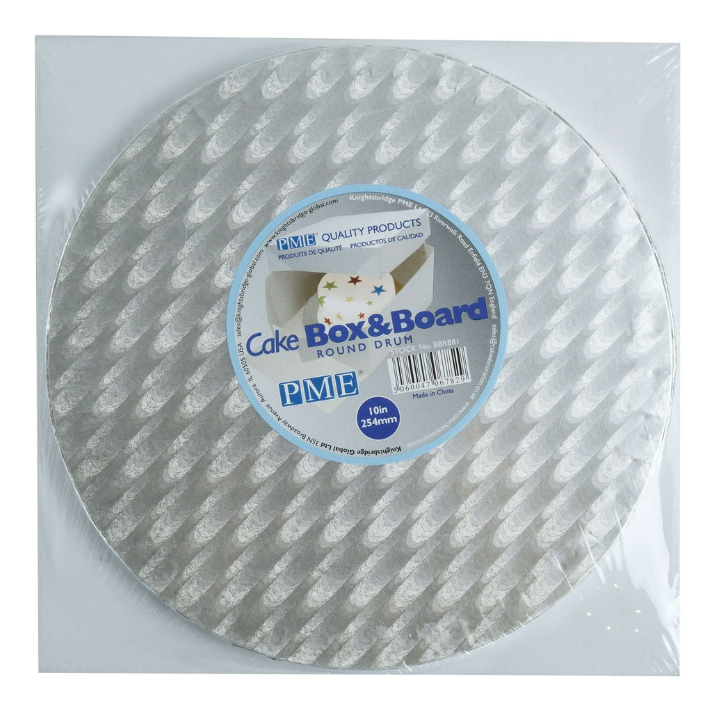 Cake Drum Redondo para Pastel y Caja de 25cm (10 Pulgadas)