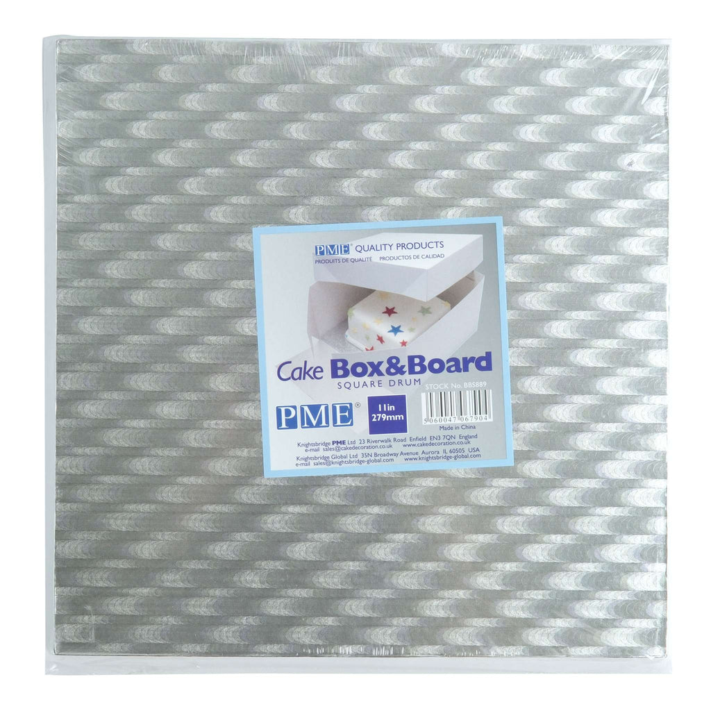 Quadratische Kuchenunterlage & Box (279mm / 11")