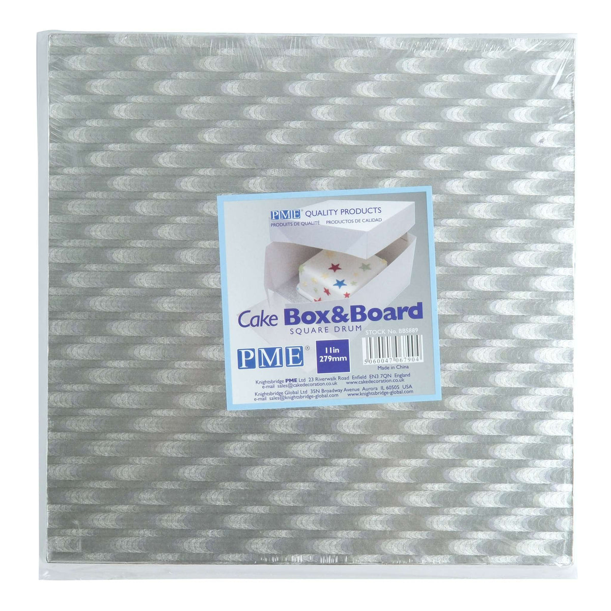 Quadratische Kuchenunterlage & Box (279mm / 11")