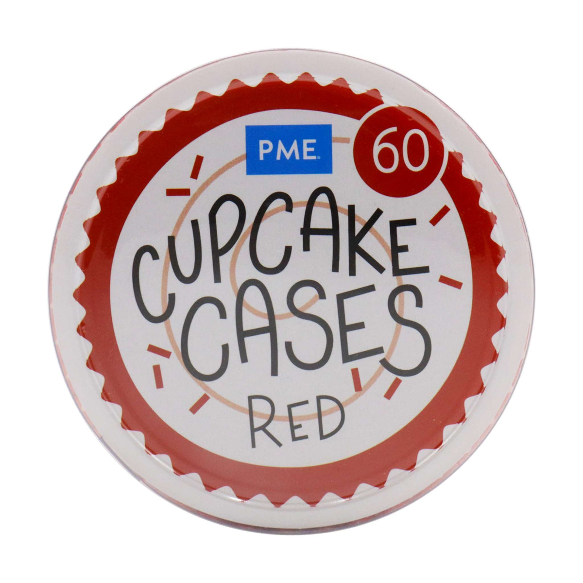 Cupcakevormpjes, Rood (60)