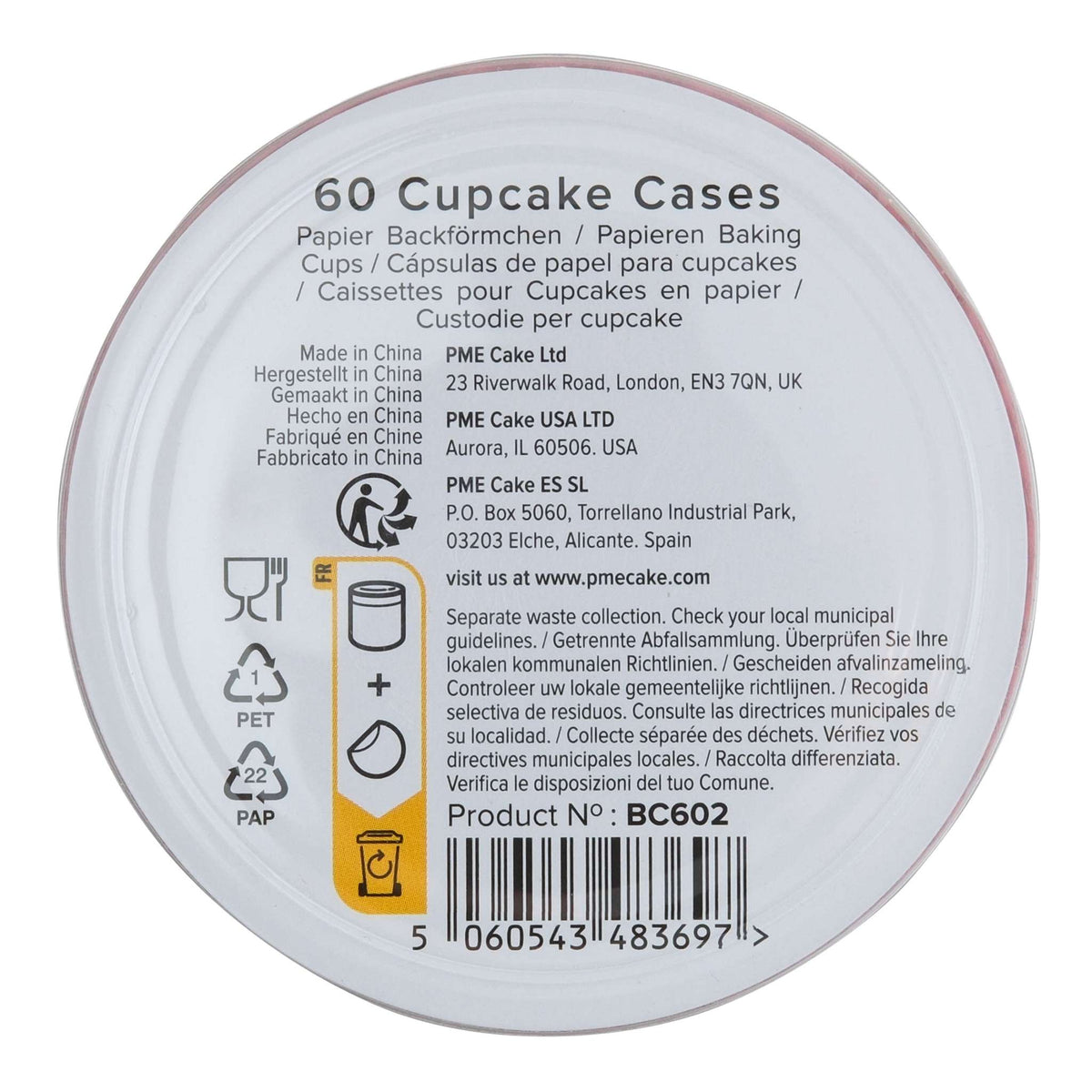 Cupcakevormpjes, Rood (60)