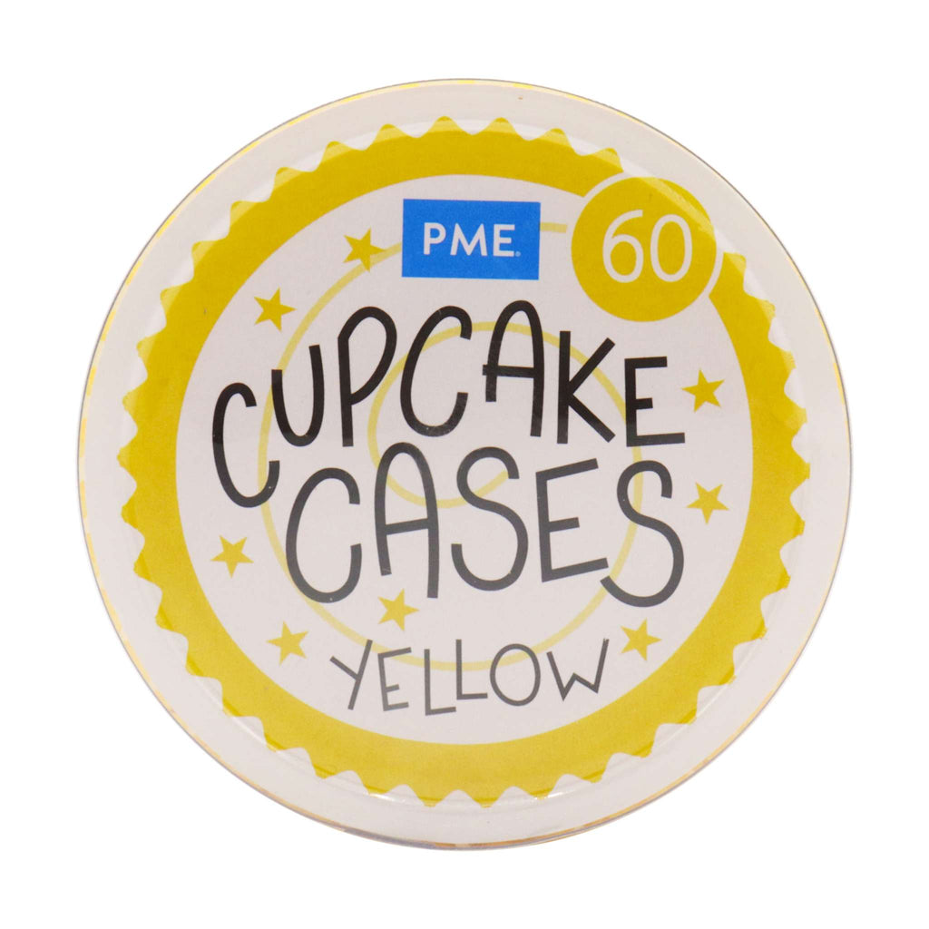 Cápsulas para Cupcakes, Amarillo (60)