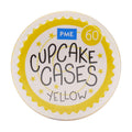 Cápsulas para Cupcakes, Amarillo (60)