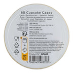 Cápsulas para Cupcakes, Amarillo (60)
