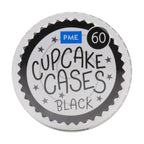 Cupcake-Förmchen, Schwarz (60)