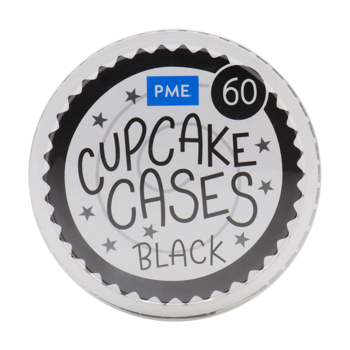Cupcake-Förmchen, Schwarz (60)