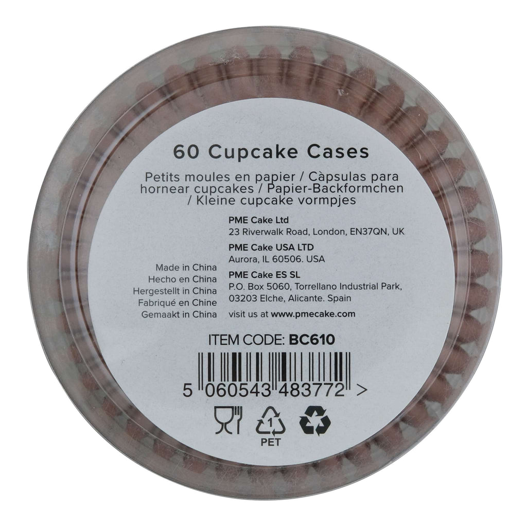 Caissettes à cupcakes, Marron (60)