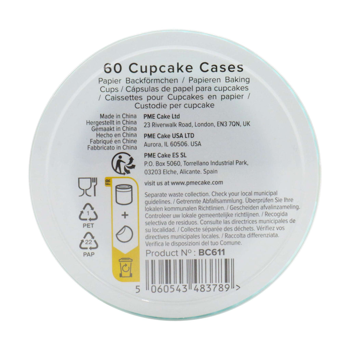Caissettes à cupcakes, Vert Menthe (60)