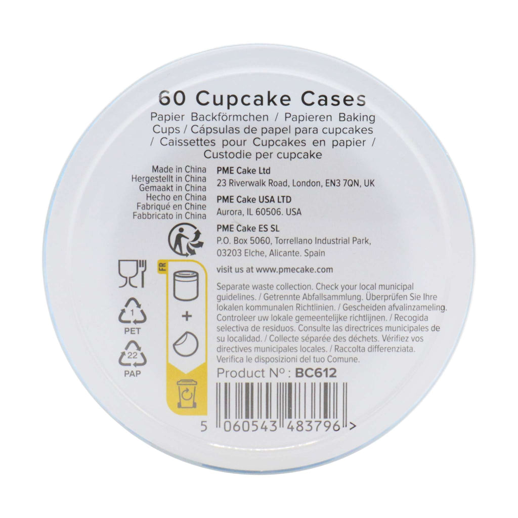 Caissettes à cupcakes, Bleu Clair (60)