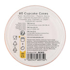 Orange Cupcake Cases Pk/60